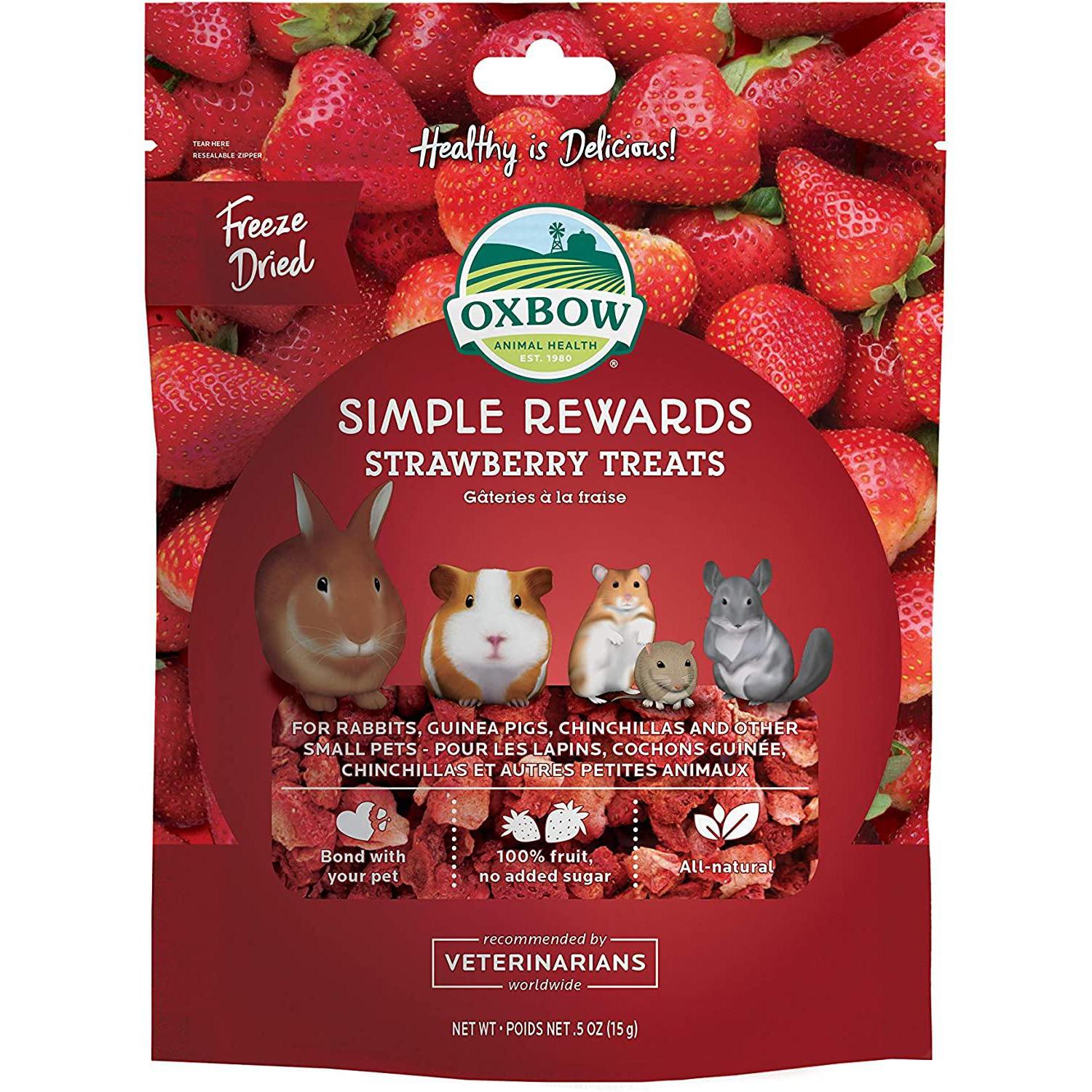 Oxbow Simple Rewards Fragola 14gr Snack per Roditori Oxbow Simple Rewards Fragola 14gr Snack per Roditori